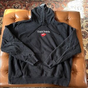 Black Nike Hoodie with 'Think Inside The Box' Logo